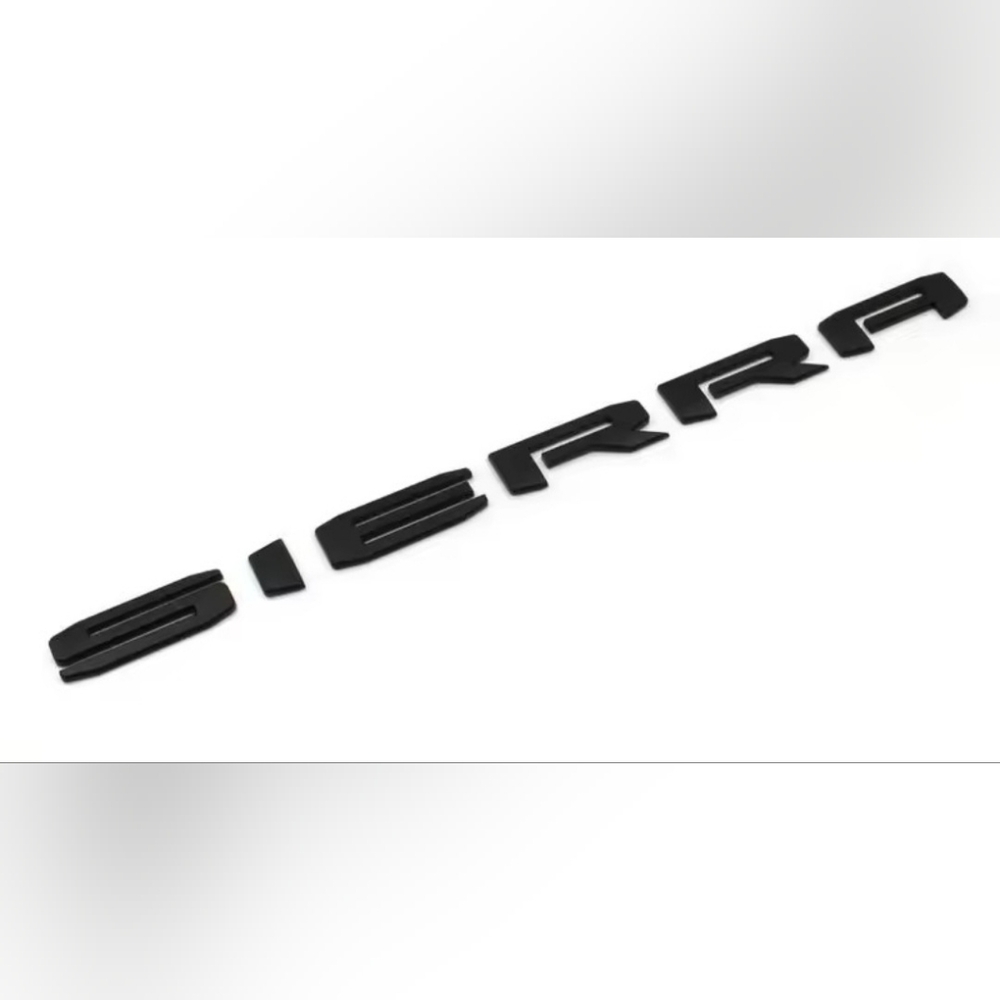 New GMC Sierra Black Emblem Badge Adhesive